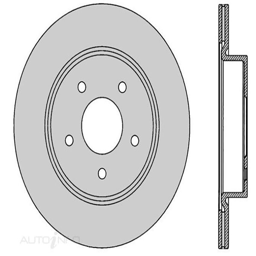 Protex Rear Rotor For RENAULT Koleos II HZG 2.5L AWD 16 on