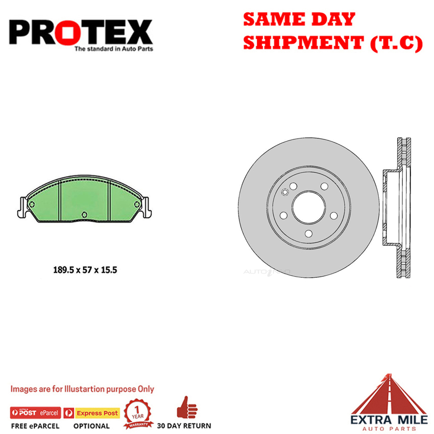 Rotors & Ceramic Brake Pad Set Front For Mercedes Benz Vito II 115 116 119 W639