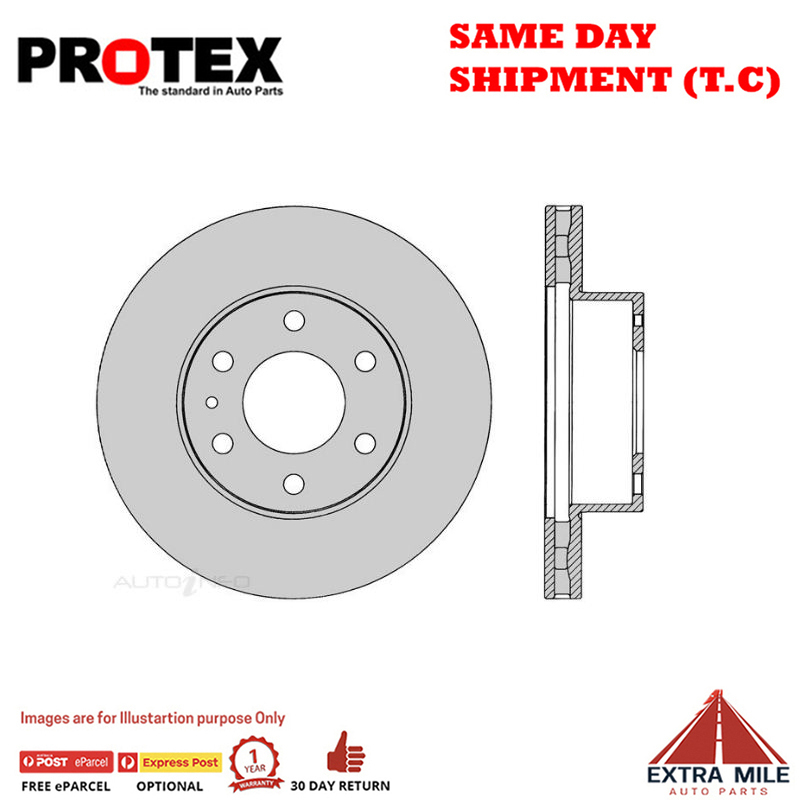 2X Protex Front Rotor For IVECO Daily 35 Series 35S12/35S14 5/06-on