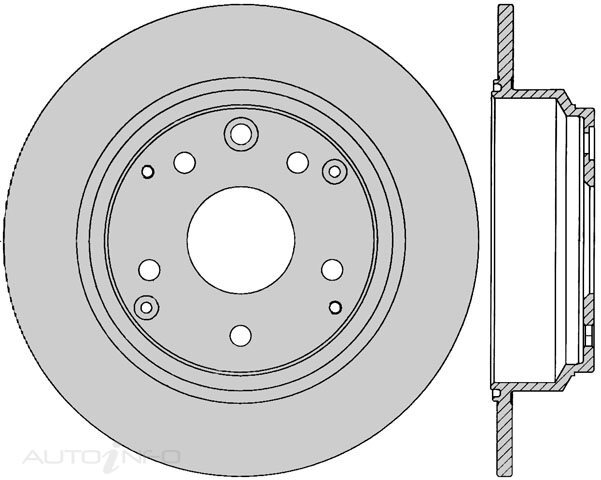 Protex Disc Brake Rotors+Pad Set For Honda Odyssey RA 2.3L, 3.0L