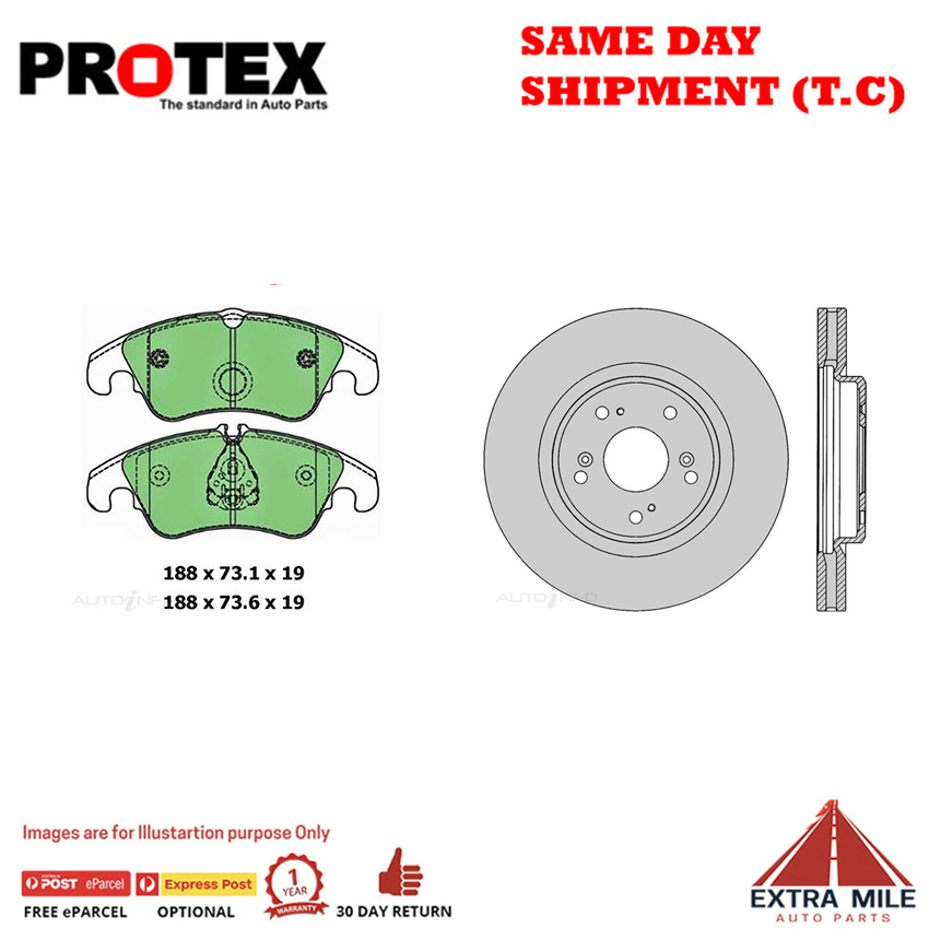 Rotors & Ceramic Brake Pad Set Front For Honda Odyssey 2 3L V6 2004 2008