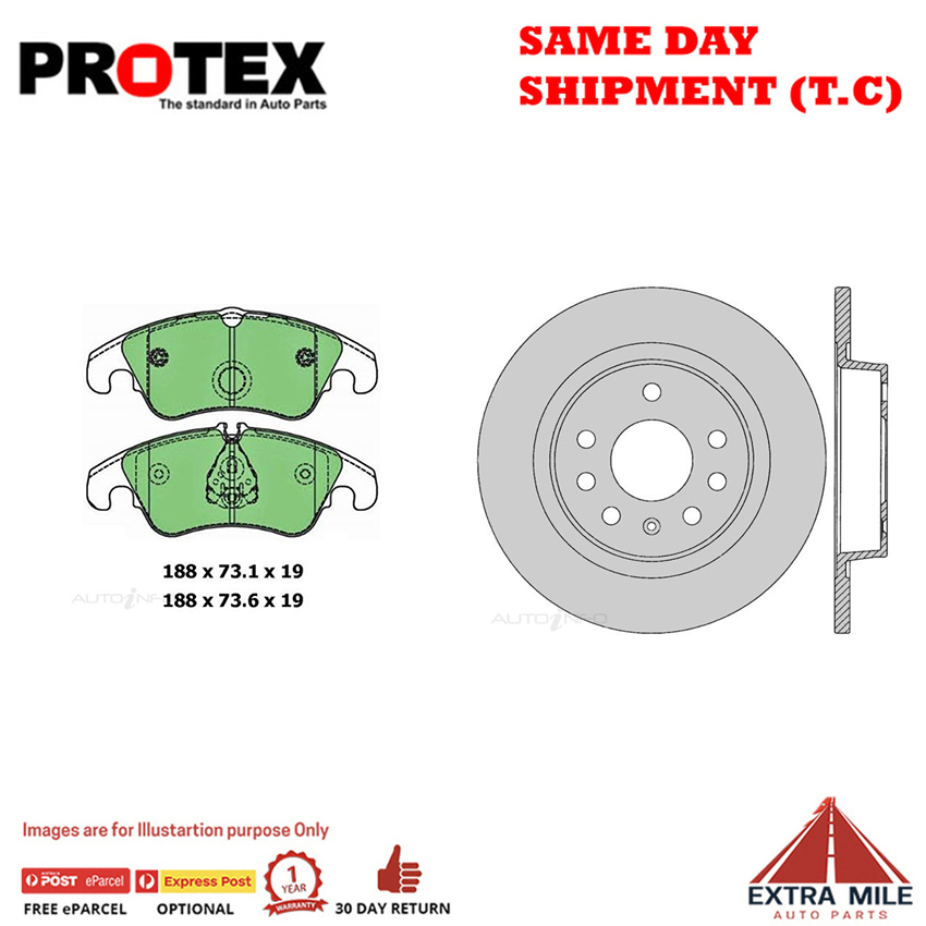 Rotors & Ceramic Brake Pad Set Frnt For Mitsubishi Lancer CJ CF ES 2 0L 07 on