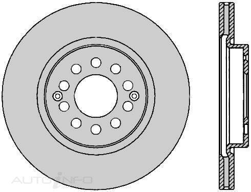 2X Protex Disc Brake Rotor Front For MG ZST 1.3L/1.5L NSE/1.3 4D SUV Compact