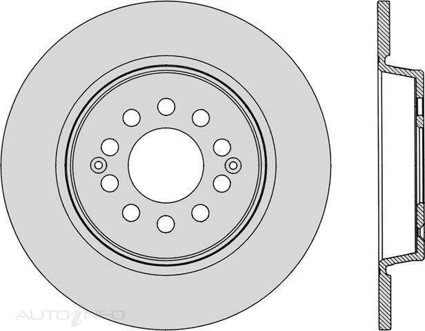 2X Protex Disc Brake Rotor Front For MG ZST 1.3L 1.3 4D SUV Compact