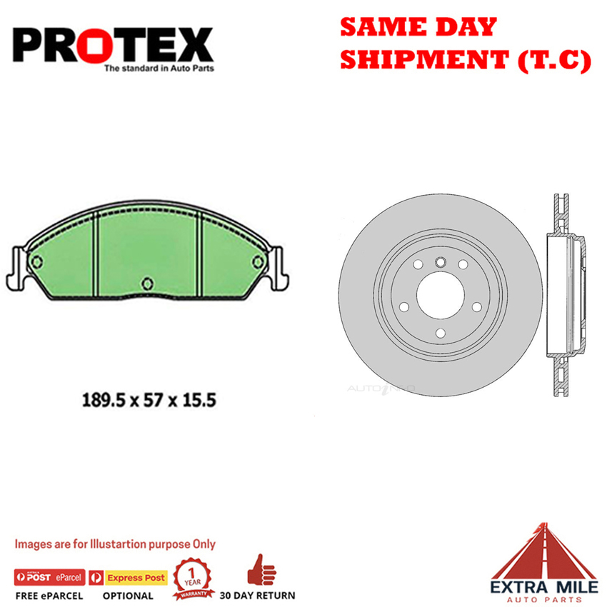 Rotors & Ceramic Brake Pad Set Rear For BMW 330Ci 330i E46 Sedan 97 06
