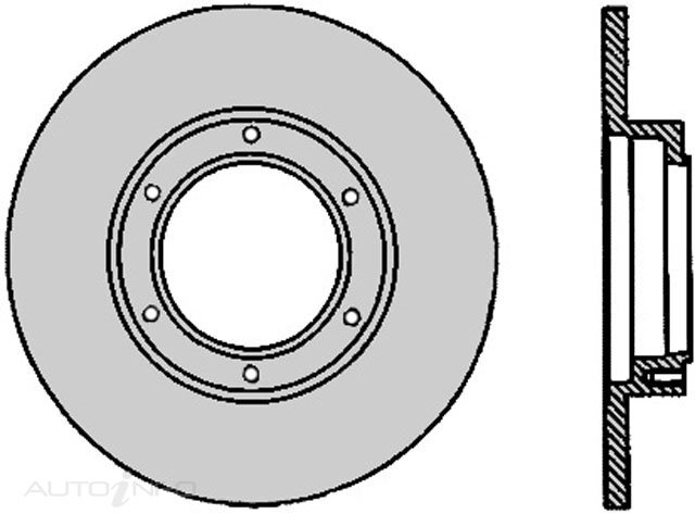 Protex Front Ultra Select Disc Brake Rotor For Nissan 720 1.8L/2.2L/2.5L L18S