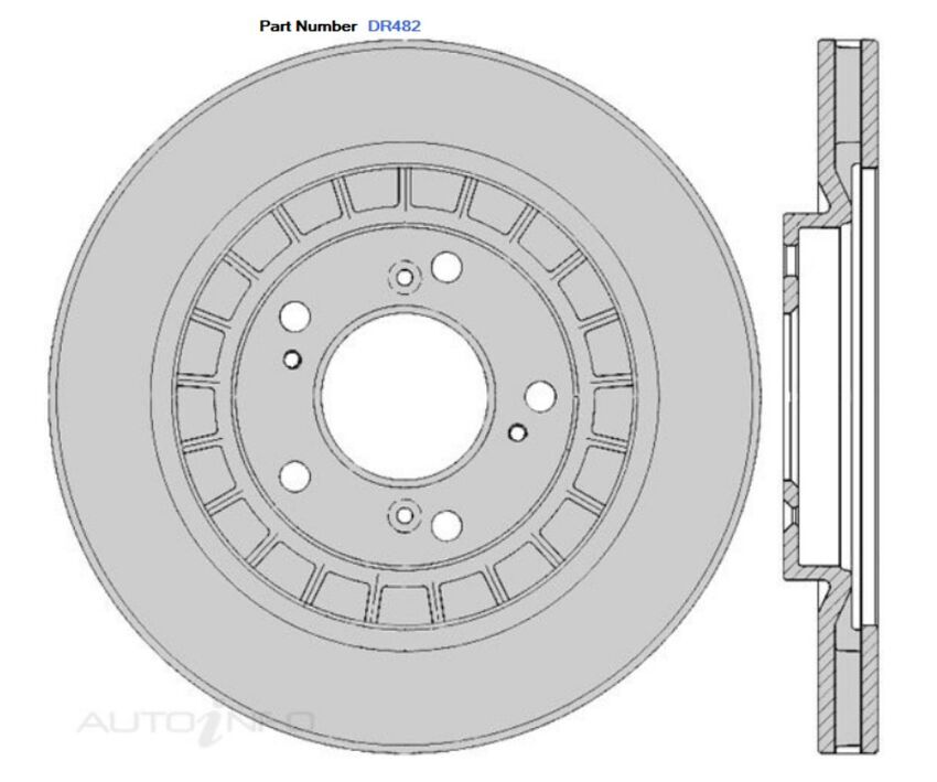 2X Protex Disc Brake Rotor For Honda S2000 AP AP1 2.0L Petrol F20C1 F20C2 I4 16V