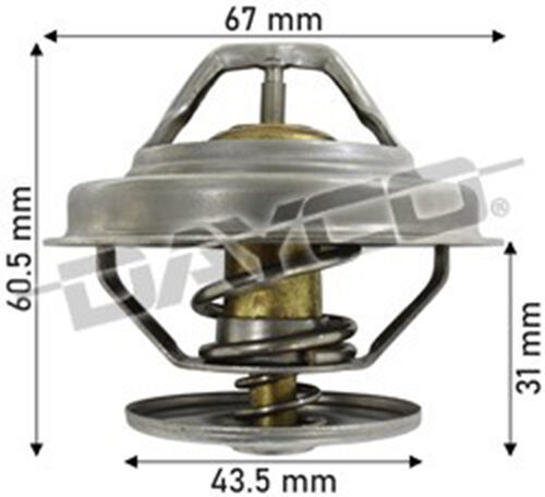 Dayco Thermostat For Mercedes Benz 260E W124 2.6L 6Cyl M103.940/943
