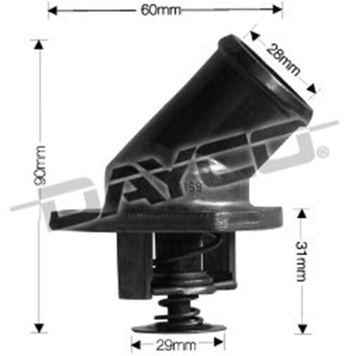 Dayco Thermostat Housing For Holden Rodeo R9 2.2L, RA 2.4L 4Cyl C22NE, C24SE