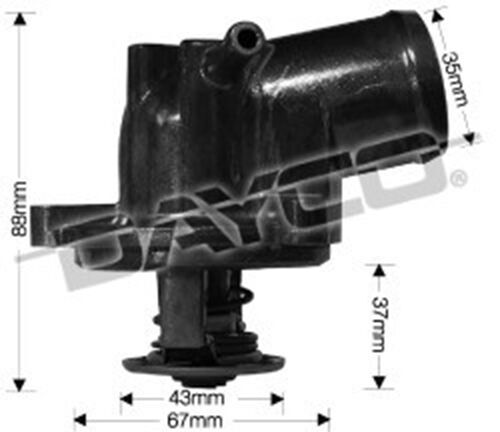 Dayco Thermostat Housing For Mercedes Benz E220 W124 2.1L 4Cyl M111.960