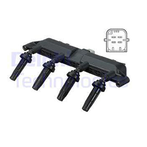 Ignition Coil EURO For PEUGEOT 206 1.6L TU5JP (NFZ) 8v 4cyl 65kW 01/99-12/01