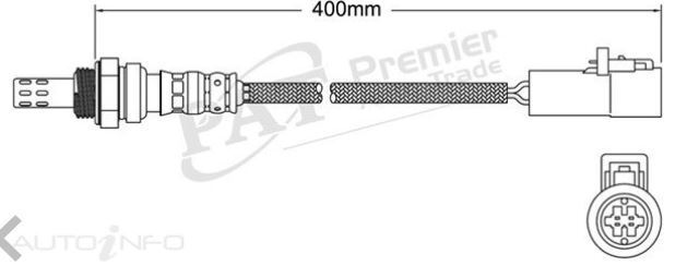 PAT Oxygen Sensor For Ford Tickford TE 50 4.9L V8 AU Petrol  -  EGO-006