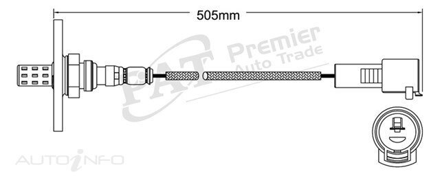 PAT Pre-Cat. Oxygen Sensor For Toyota Tarago YR31 2.2L 4CYL 4Y-EC - EGO-014