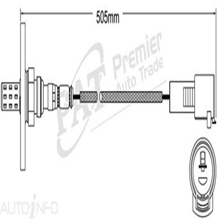 PAT Pre-Cat. Oxygen Sensor For Daihatsu Charade G102 / 112 1.3L 4CYL HC-E