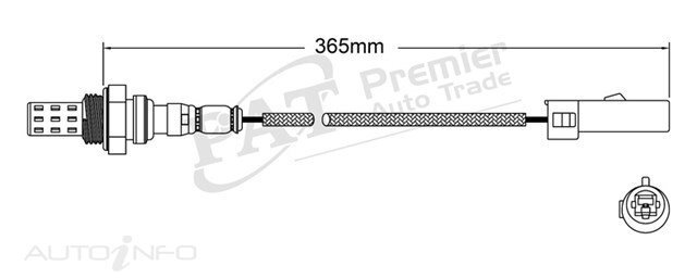 PAT Pre-Cat. Oxygen Sensor For Mitsubishi Magna TR / TS 2.6L EFi 4CYL 4G54