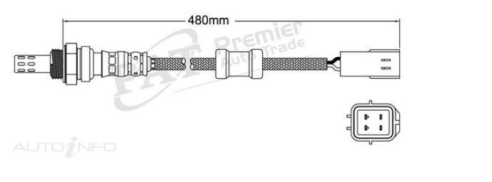 PAT Oxygen Sensor For Volkswagen Touareg V8 7L 4.2L AXQ V8 40V DOHC - OX242