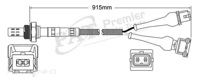 PAT Pre-Cat. Oxygen Sensor For Ferrari 512i TR 4.9L 12CYL F113 D00 / 40