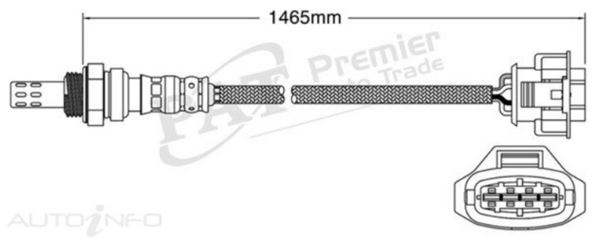 PAT Oxygen Sensor Post-Catalytic For Vauxhall Vectra 2.2L Z22SE 4D Hatchback