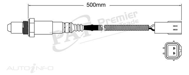 PAT Pre-Cat. Oxygen Sensor For Ford Econovan 1.8L 4CYL F8-E - EGO-038