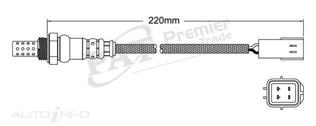 PAT Pre-Cat. Oxygen Sensor For Kia Sportage KM 2.0L 4CYL G4GC - EGO-043