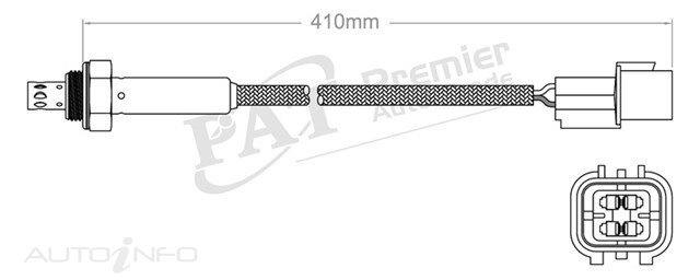 PAT Pre-Cat. Oxygen Sensor For Hyundai Santa Fe 2.7L 6CYL G6BA - EGO-052