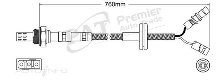 PAT Oxygen Sensor Pre-Cat Converter For MERCEDES BENZ E280T S124 2.8L M104.942