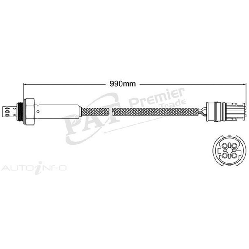 PAT Pre-Cat. Oxygen Sensor For BMW 323i 2.5L 6CYL M52 B25 I6 24V DOHC - EGO-062