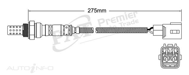 PAT Pre-Cat. Oxygen Sensor For Toyota Land Cruiser UZJ100 4.7L 8CYL 2UZ-FE