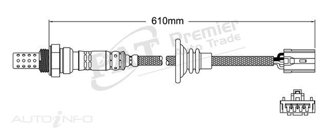 PAT Pre-Cat. Oxygen Sensor For Mitsubishi Pajero NH 3.0L 6CYL 6G72 - EGO-070