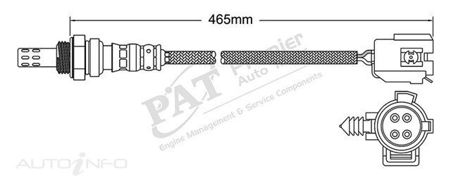 PAT Pre-Cat. Oxygen Sensor For Jeep Cherokee 2.5L,4.0L 4CYL EPE ERH - EGO-074