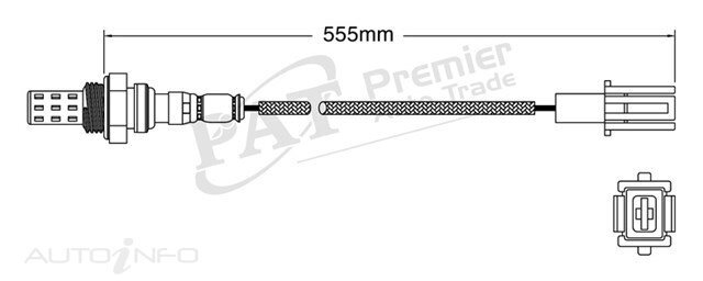 PAT Pre-Cat. Oxygen Sensor For Mazda 626 GC 2.0L Turbo 4CYL FET - EGO-086