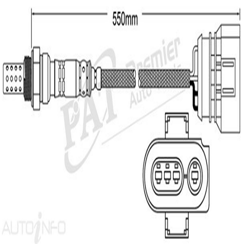 PAT Pre-Cat. Oxygen Sensor For Seat Cordoba 1.6L 4CYL AEE I4 8V SOHC - EGO-088