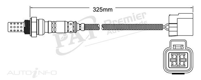 PAT Pre-Cat. Oxygen Sensor For Proton Satria 1.5L,1.6L 4CYL 4G15 4G92 - EGO-095