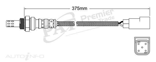 PAT Pre-Cat. Oxygen Sensor For Ford Mondeo ST24 2.5L 6CYL ZT25 V6 24V DOHC