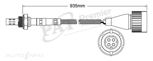 PAT Pre-Cat. Oxygen Sensor For BMW 318iS E30 1.8L 4CYL M42 B18 - EGO-103