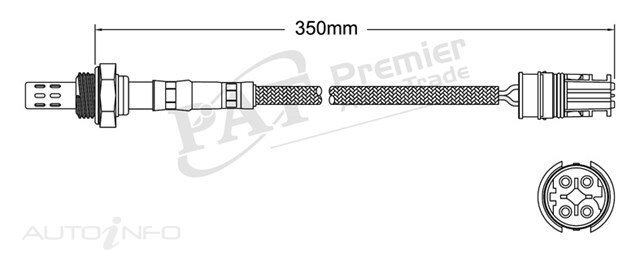 PAT Pre-Cat. Oxygen Sensor For BMW X5 E53 4.4L 8CYL M62 B44 - EGO-107