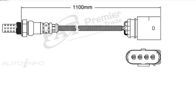 PAT Oxygen Sensor For Audi A3 8P 2.0L AXW, ABF, BLR, BLX DOHC - EGO-111