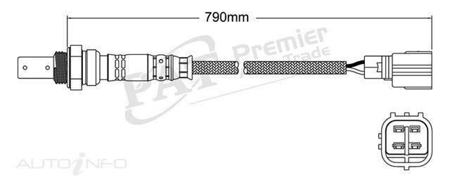 PAT Pre-Cat. Oxygen Sensor For Subaru Liberty / Outback 2.0L Twin Turbo EJ208