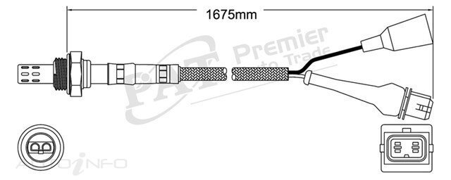 PAT Pre-Cat. Oxygen Sensor For Alfa Romeo Sprint 1.7L 4CYL AR305.58 - EGO-119