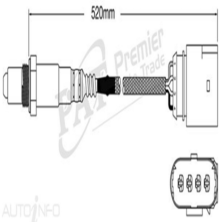 PAT Pre-Cat. Oxygen Sensor For Lexus ES300 AVV60 2.5L 4CYL 2AR-FXE - EGO-123