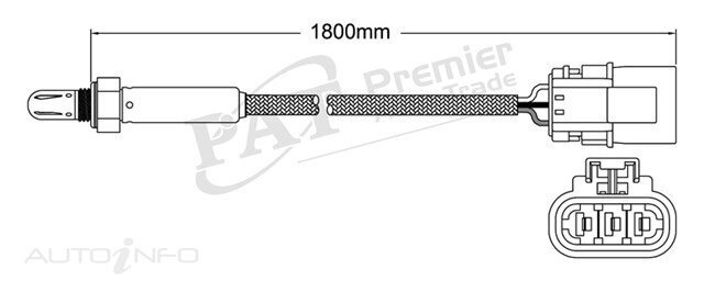 PAT Pre-Cat. Oxygen Sensor For Nissan Navara D21 3.0L 6CYL VG30E - EGO-128