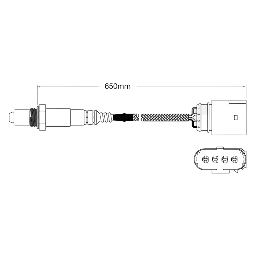 PAT Oxygen O2 Sensor Post-Cat Catalytic Converter For Audi A4 2.0L I4 DDWB