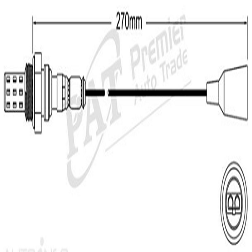 PAT Pre-Cat. Oxygen Sensor For Nissan Pulsar N15 1.6 4CYL GA16DE - EGO-132