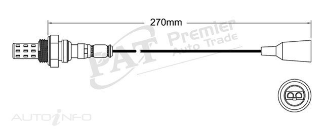 PAT Pre-Cat. Oxygen Sensor For Nissan EXA 1.8L 4CYL CA18DE - EGO-132