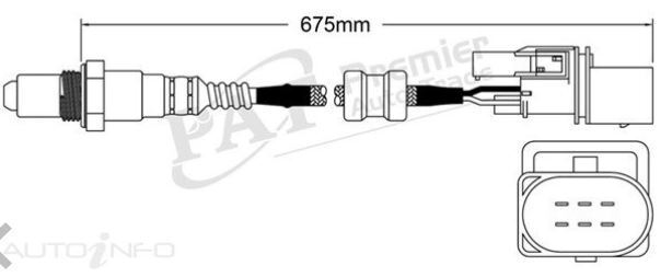 PAT Oxygen Sensor For Holden Colorado RC V6 3.6L Petrol  -  EGO-136