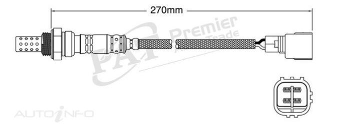PAT Oxygen Sensor For Daihatsu Terios J102 1.3L 4x4 Petrol SUV  -  EGO-138