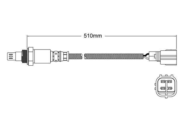 PAT Oxygen Sensor For Toyota Avensis Verso ACM21R 2.4L GLS MPV - EGO-142