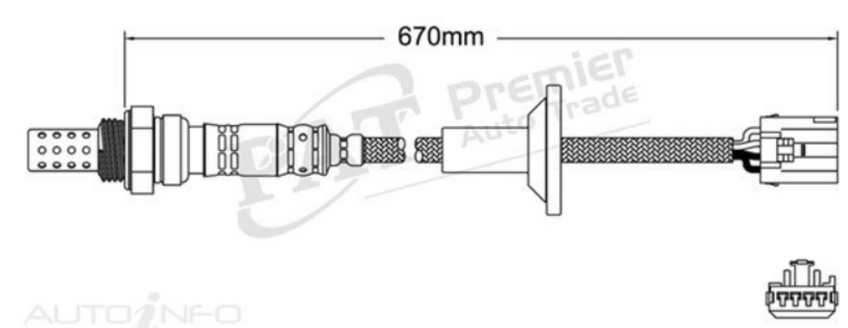 PAT Oxygen Sensor Post-Catalytic For Toyota Rav4 ACA22R, ACA23R, ACA31R 2.4L