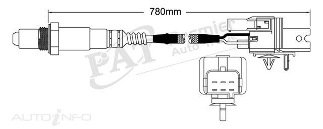 PAT Pre-Cat. Oxygen Sensor For Volvo S80 2.8L,2.9L Twin Turbo 6CYL B6284