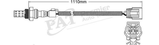 PAT Oxygen Sensor Pre-Catalytic For Ford Courier PC, PD 2.6L G6 2D/ 4D Utility